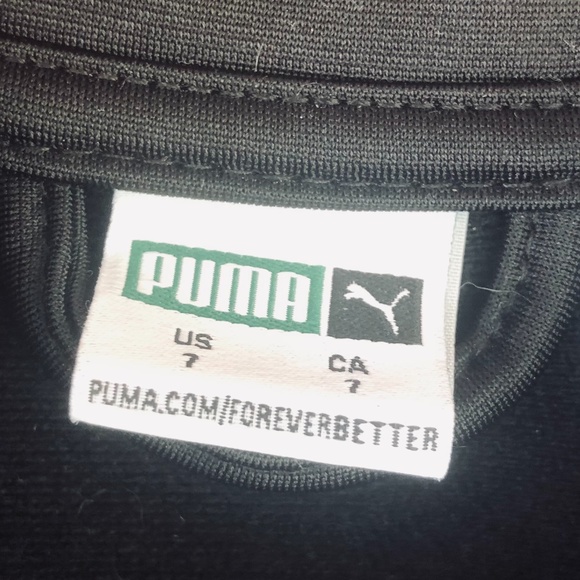 PUMA Track Jacket Black Boys Size 7 Zip Up Sweatshirt - Picture 3 of 4